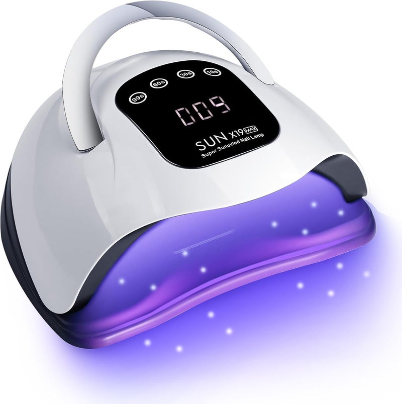320W UV LED Nail Lamp Professional LED Nail Dryer for Gel Nails with 72pcs Lamp Beads Touch Screen 4 Timers and Automatic Sensor Ideal for Home Salon Fast Drying Technology for Perfect Nails